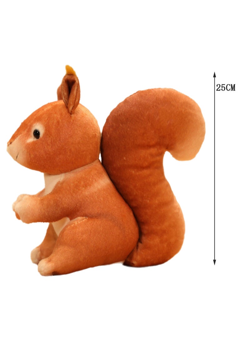 25 CM Cute Simulation Squirrel Plush Toy Soft Stuffed Animal Doll For Girls And Boys All Ages Gift（Style 4） - Image 2